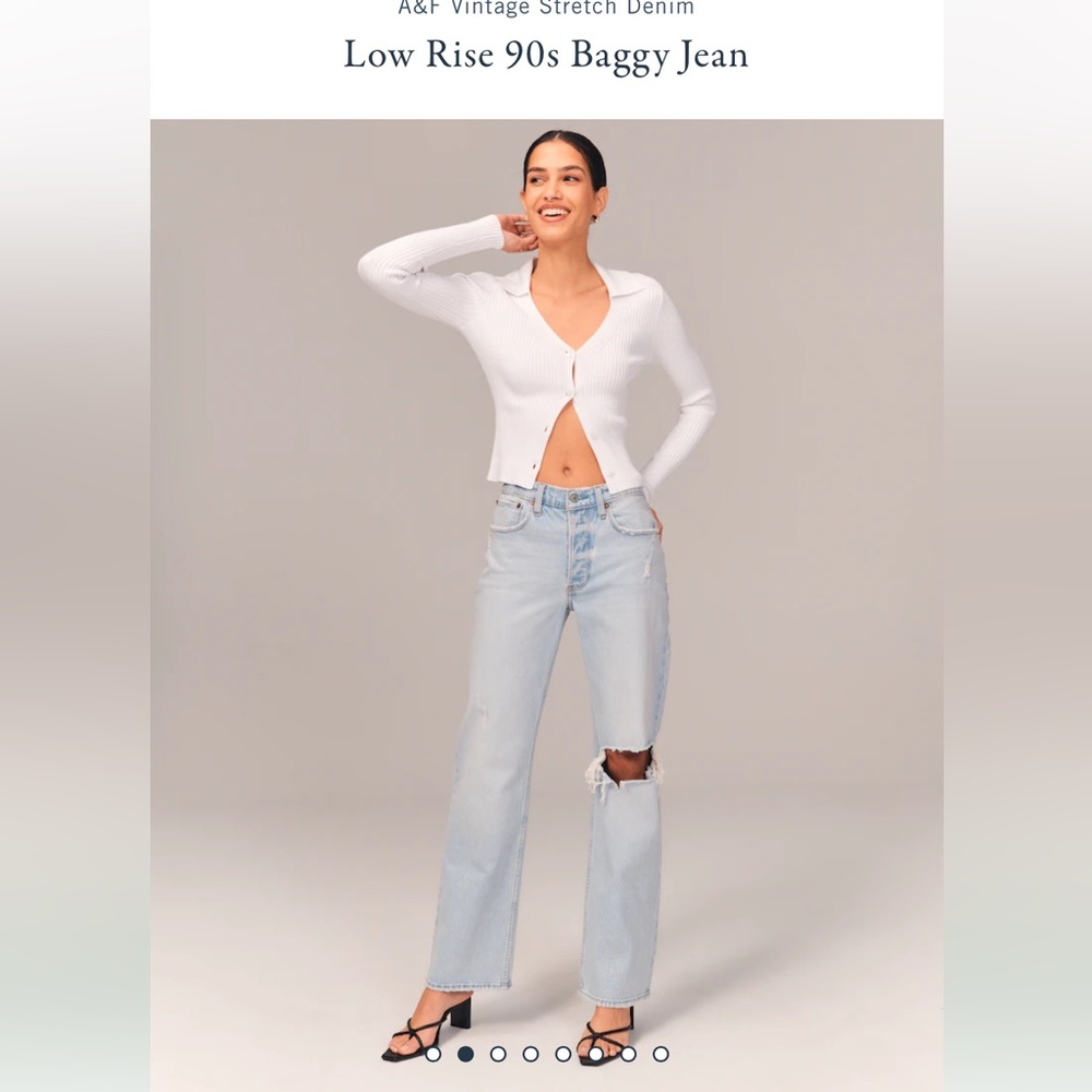 Abercrombie & Fitch Low Rise 90s Baggy Jean